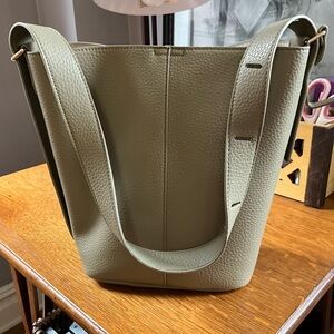 Elegant Rachel Zoe Faux Leather Olive Green Hobo Bag
